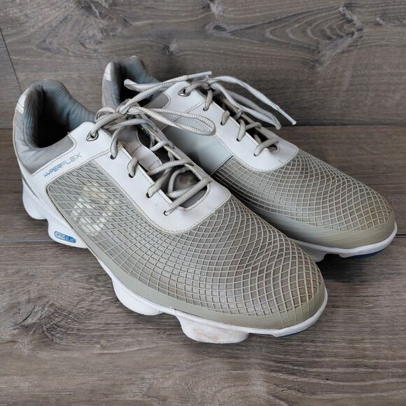 FootJoy FJ HyperFlex Golf Shoe Men 13 Gray Waterproof Lace Up Soft Spikes 51022 - Picture 2 of 9